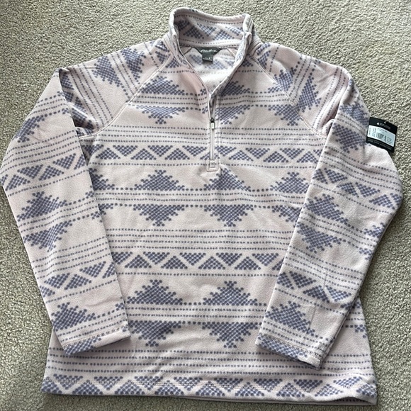Eddie Bauer Fleece 1/4 Zip pullover small new - Picture 1 of 3